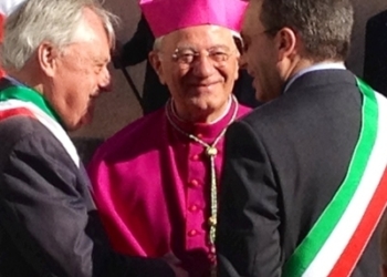 Monsignor Benedetto Tuzia a Bolsena per celebrare la prima messa della Diocesi