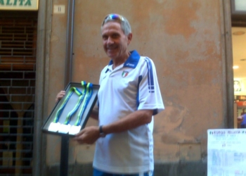 Romolo Pelliccia, Valeria Pedetti e Angelo Strabioli.  “I campioni”