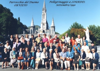 Pellegrini orvietani a Lourdes nel 1991