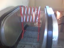 Stazione. Scala mobile inaccessibile