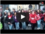 Flash mob ad Orvieto per dire BASTA alla violenza sulle donne!