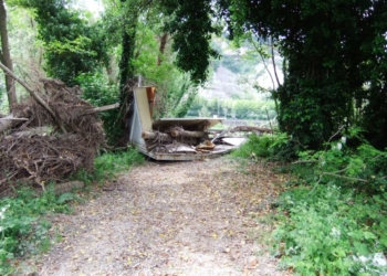 Area archeologica di Pagliano alluvionata e abbandonata