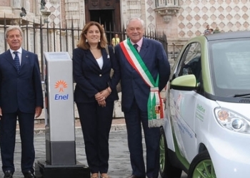 Mobilità elettrica in Umbria, firmato protocollo d’intesa tra Regione Umbria, Enel e tredici comuni