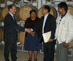 Cardeto madrina di un progetto per la produzione di un nuovo vino boliviano