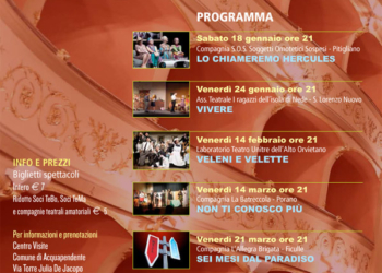 AL VIA IL 3° TORNEO DI TEATRO AMATORIALE DI ORVIETO E ACQUAPENDENTE