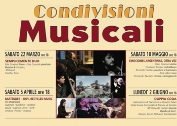 CONDIVISIONI MUSICALI. Torna al Mancinelli la rassegna nata dalla collaborazione tra ArTè e Associazione Musicale Adriano Casasole, con il contributo della Fondazione Cassa di Risparmio di Orvieto