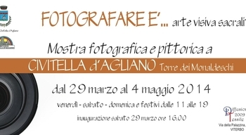 Civitella D’Agliano, “Fotografare è… arte visiva sacralità”: l’inaugurazione della mostra sabato 29 marzo