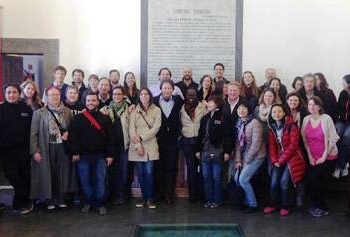 In visita a Civita di Bagnoregio i rappresentanti delle università americane USAC