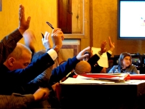 Il Pd abbandona l’aula consiliare per protesta. Olimpieri commenta