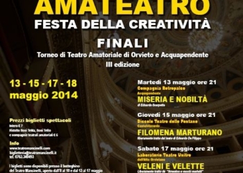 Finali di Amateatro. Il cartellone
