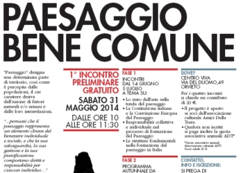 Workshop “Paesaggio Bene Comune” a Orvieto