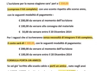 Aperte le iscrizioni alla scuola calcio dell’Orvietana
