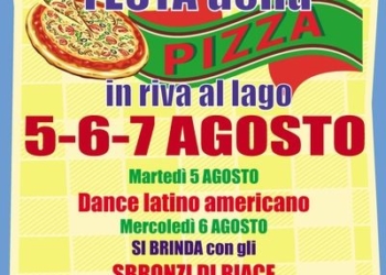 Festa della pizza in riva al lago