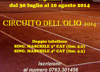 TORNEO CIRCUITO DELL’OLIO 2014: IL VIA DOMENICA 3 AGOSTO