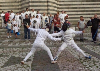 Uisp scherma Orvieto al più grande flashmob di scherma del mondo