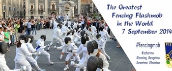 Domenica in piazza del Duomo di Orvieto la Uisp scherma Orvieto aderisce al più grande flashmob di scherma del mondo