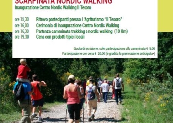 Nordic Walking, un nuovo modo di fare sport. Inaugurazione del Centro Il Tesoro venerdì 26 settembre