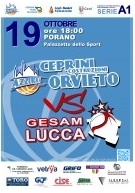 A1 – Ceprini Orvieto all’esordio casalingo con Gesam Gas Lucca