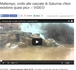 Distrutte dalla piena le cascate di Saturnia