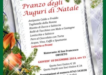 Unitre. Ritorna il tradizionale pranzo degli auguri di Natale