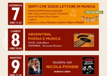 Musica e parole al Palazzo dei Sette per i 20 anni della “Libreria dei Sette” di Orvieto, con la Scuola comunale di Musica “Adriano Casasole”