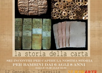 Primo appuntamento di una nuova iniziativa rivolta ai bambini 6-8 anni. Il progetto “La scrittura e…la storia della carta”