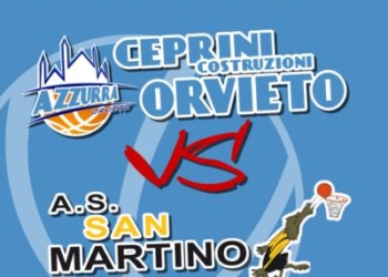 A1- Azzurra Ceprini Orvieto, questa volta alle prese con la terza in classifica, la Fila San Martino di Lupari-Palla a due iniziale alle ore 18 di domenica 8 febbraio al PalaPorano