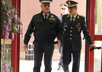 Il comandante interregionale dell’Italia Centrale della Guardia di Finanza, Domenico Minervini, in visita alla Tenenza di Orvieto