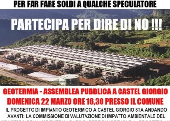 Assemblea pubblica a Castel Giorgio sulla Geotermia