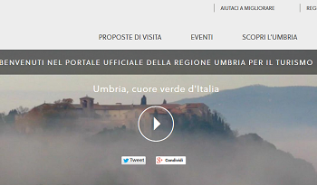 Turismo, online il nuovo portale della Regione Umbria