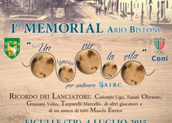 Il 4 luglio sulle piste del ruzzolone di Ficulle 1° Memorial Ario Bistoni