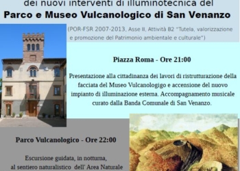 Nuova illuminazione al Parco e museo vulcanologico di San Venanzo
