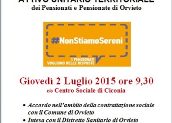 Attivo unitario dei pensionati Ggil, Cisl e Uil. “Non siamo sereni”