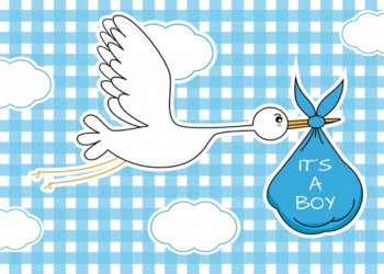 Fiocco azzurro nel parcheggio dell’ospedale