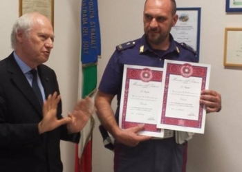 Il Prefetto Bellisini: “Reati in calo ad Orvieto”. Encomio a poliziotto della Stradale