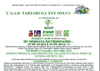 III° GIORNATA di ESCURSIONANDO…DELLA A.D.S. TARTARUGA XYZ DI ORVIETO