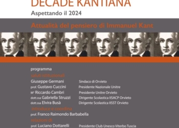 L’UNITRE PROMUOVE ANCHE AD ORVIETO LA “DECADE KANTIANA”