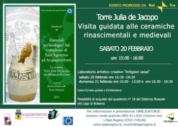 “Le ceramiche medievali e rinascimentali della Torre Julia: visita e laboratorio di ceramica”