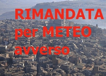 ALLA RICERCA DEL DEGRADO. Passeggiata rimandata per previste condizioni meteo avverse