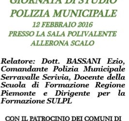 Giornata di studio della Polizia Municipale
