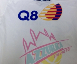 Azzurra Ceprini A1 – A Vigarano con il logo della Q8 sulla divisa