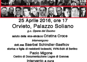 “Resistenza operaia a Berlino 1942-1945 – L’organizzazione Saefkov, Jacob e Båstlein” nel 71° Anniversario della Liberazione