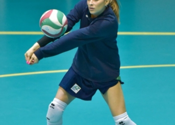 Martina Escher felice per il traguardo raggiunto dalla Zambelli Orvieto