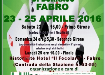 A Fabro si apre il Torneo Nazionale Unitre di Burraco