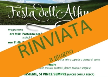 Festa dell’Alfina rinviata
