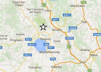 Forte scossa di terremoto nell’Orvietano. Epicentro area Castel Giorgio