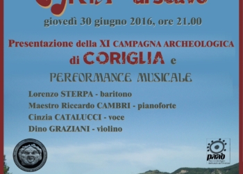 Coriglia, si rinnova l’appuntamento con l’archeologia