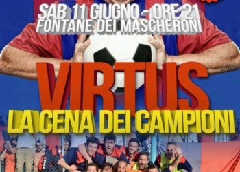 Virtus Acquapendente festeggerà con “La cena dei campioni”