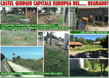 Più Decoro… Meno Degrado, la protesta di Progetto Futuro Castel Giorgio