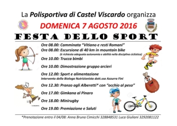 Festa dello Sport: il 7 agosto si suda e si gioca con la Polisportiva di Castel Viscardo